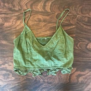 Free People cropped shirt